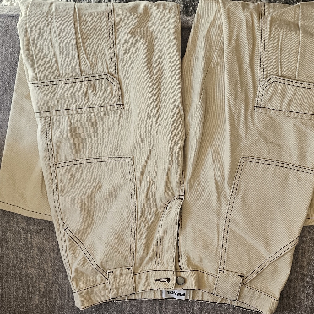 RSQ Beige Cargo Pants